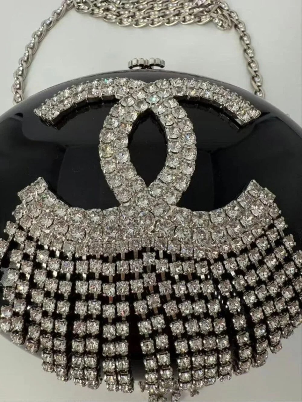 Chanel Acrylic Oval Chain Bag